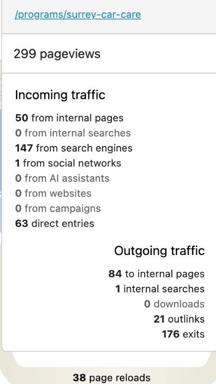 Center Transitions Page