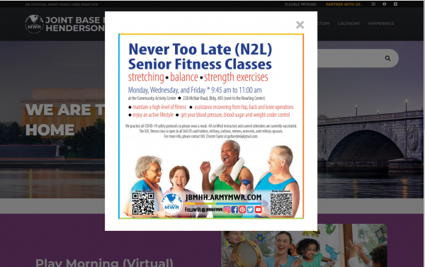 Example of using a popup Example of using a popup