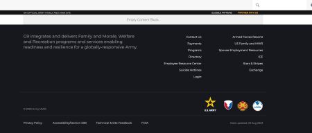 Landing Page Empty
